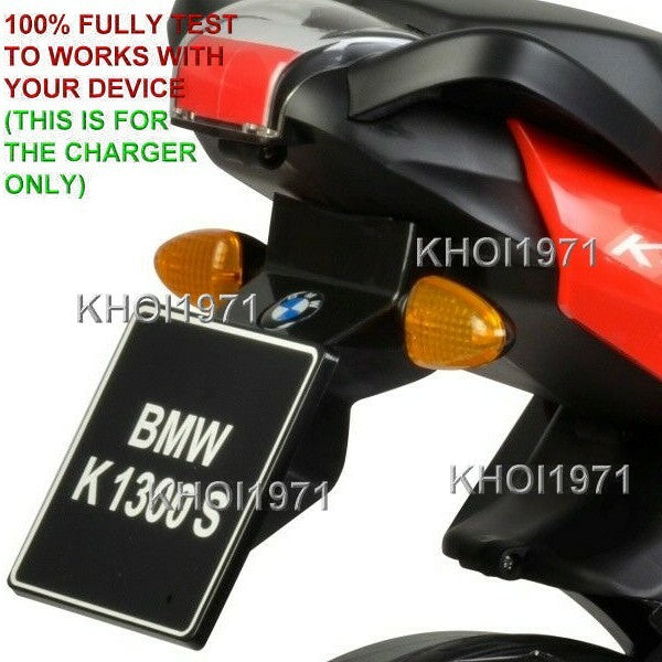 Wall Charger AC Adapter for Red BMW K1300S 12V Motorcycle Ride-On Battery