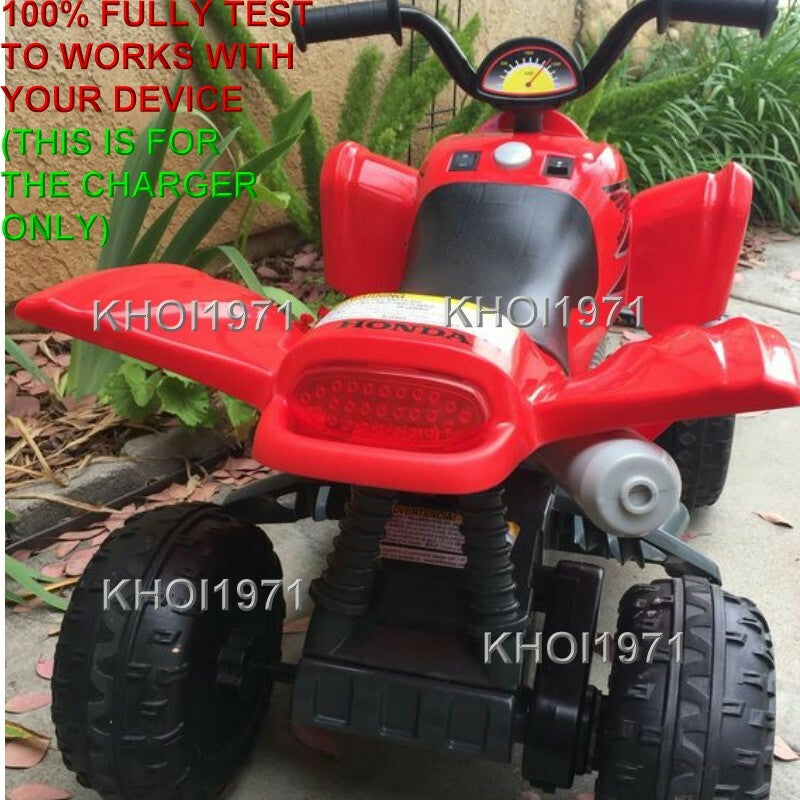 AC Wall Charger Adapter for 6V Battery Red Kids Ride-On ATV TRX700XX Model