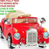 Red AC Wall Charger Adapter for Classic Ride-On Car SKY2457