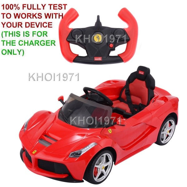 AC Wall Charger Adapter for Red Kids Ride-On Car Remote TY558750 Compatible