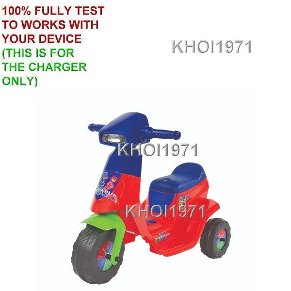 AC Wall Charger Adapter for Rollplay PJ Masks Scooter W302PJ Ride-On Toy