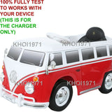 AC Wall Charger Adapter for Volkswagen VW Type 2 Bus 6V Ride-On Battery