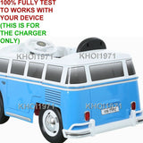 AC Wall Charger Adapter for Volkswagen Bus Type 2 T1 Ride-On Vehicle Model W487AC-B