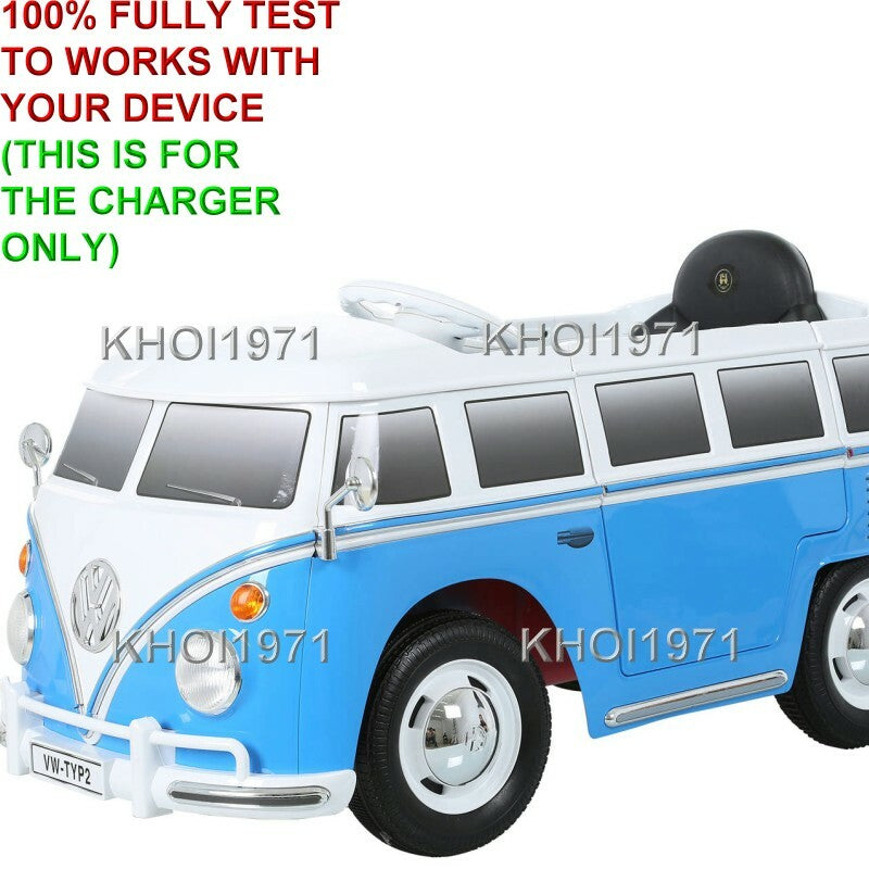 AC Wall Charger Adapter for Rollplay W487AC Volkswagen Bus Type 2 T1 Ride-On Toy