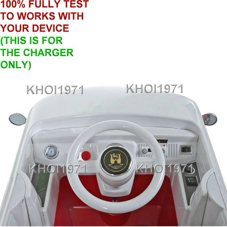 AC Wall Charger Adapter for Rollplay W487AC Volkswagen Bus Type 2 T1 Ride-On Toy