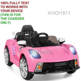 Wall Charger AC Adapter for SKY908 and SKY907 Ride-On Vehicles in Pink and Red