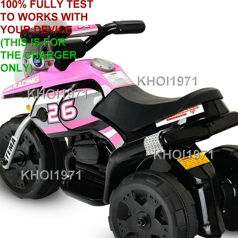 6V AC Charger Adapter for TY324110 3-Wheel Motorcycle Ride-On Toy