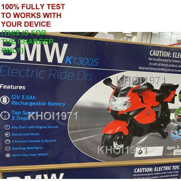 AC Wall Charger Adapter for TY5838USA BMW K1300S 12V Ride-On Motorcycle Battery