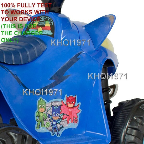 6V AC Wall Charger Adapter for W413AC W413 Ride-On Quad with PJ Masks Cat Design