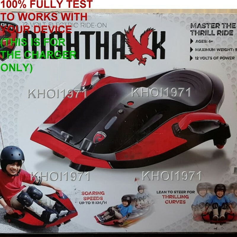 12V AC Wall Charger and Adapter for W501 W501E Rollplay Nighthawk Ride-On Battery