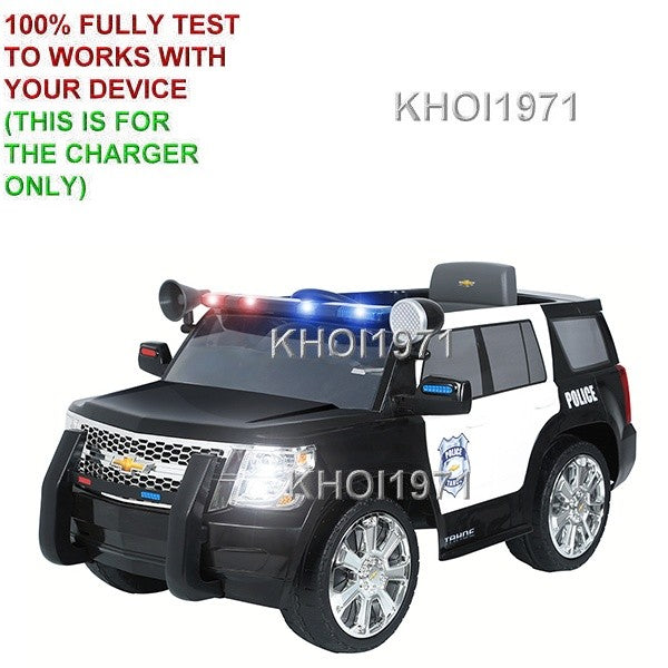 6V AC Wall Charger and Adapter for Chevy Tahoe Police SUV Ride-On Toy W510AC-CT