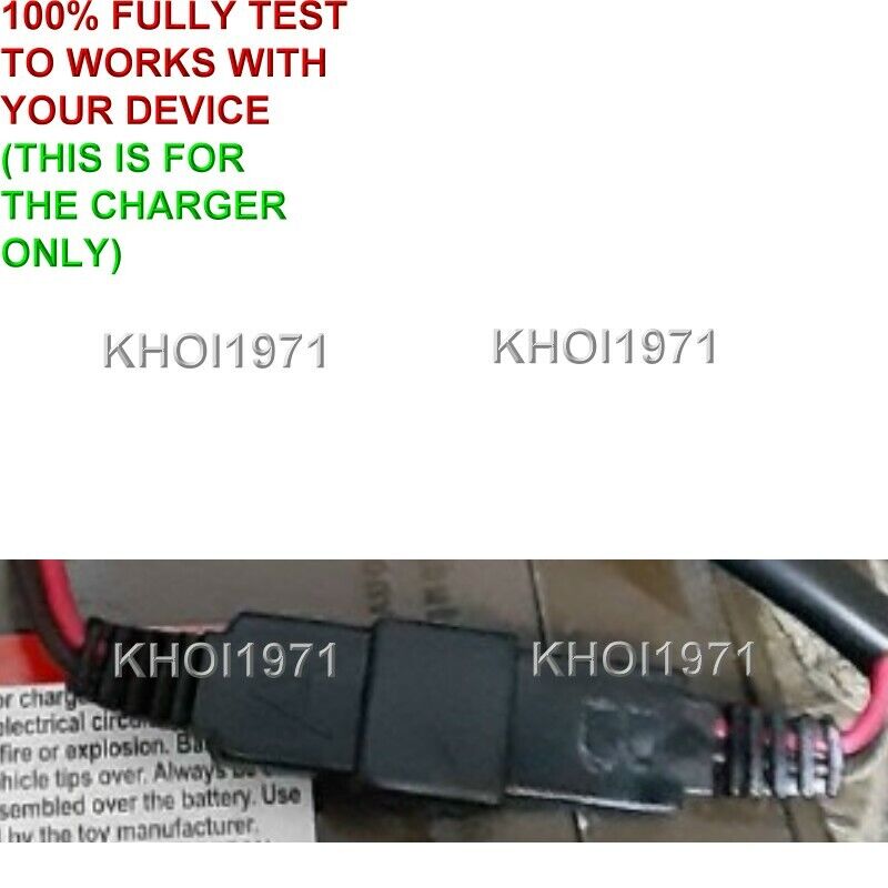 AC Charger Adapter for KidTrax Nella Princess Knight Ride-On KT1472WM