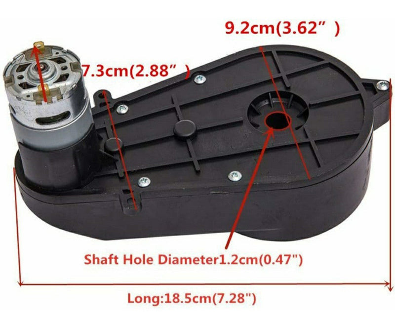 12V 550 High Torque DC Motor with 40000RPM Gearbox for Kids Ride-On Toys