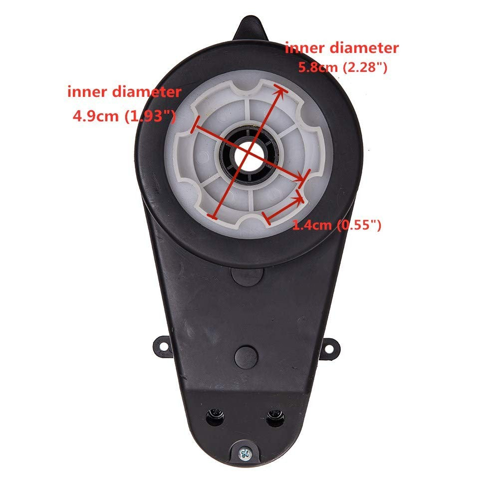 12V 550 High Torque DC Motor with 40000RPM Gearbox for Kids Ride-On Cars