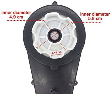 24V High Torque DC Motor with 30000RPM Gearbox for Kids Ride-On Cars