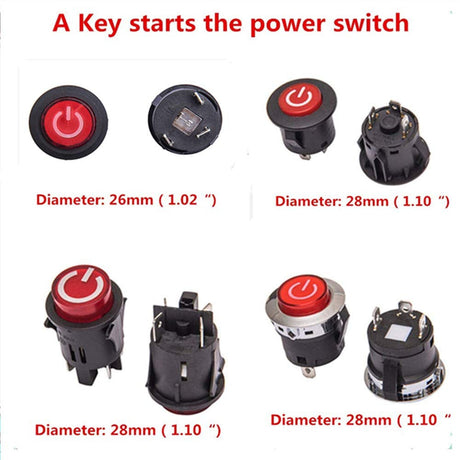 Weelye Power Switch Button Key Start Accessory for Kids