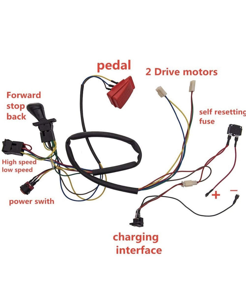 Children's Electric DIY Car Kit with Wiring Accessories for Self-Assembly Toy