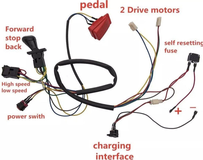 Children's Electric DIY Car Kit with Wiring Accessories for Self-Assembly Toy