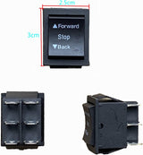 Electric Powered 4-Wheel Gear Switch for Children with Forward, Stop, and Reverse Controls