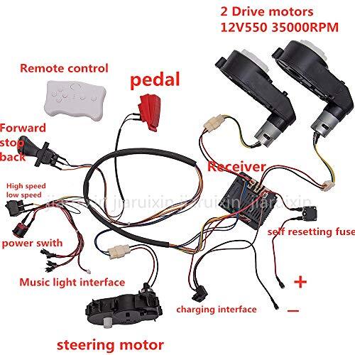 12V Kids Ride-On Car DIY Modified Wiring Complete Remote Control Set