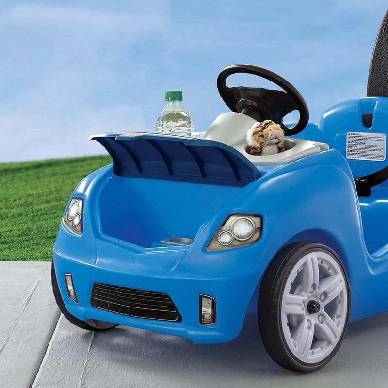 Whisper Ride II Blue Push Car and Ride-On Toy for Toddlers Boys and Girls