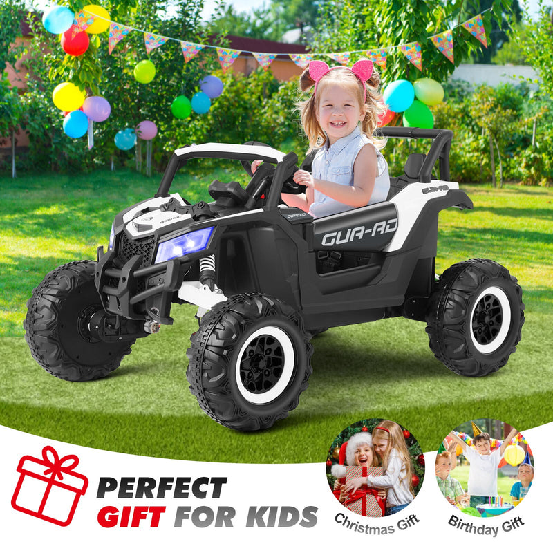 12V Kids Electric Off-Road UTV Ride-On Vehicle with Music, LED Lights, and Remote Control