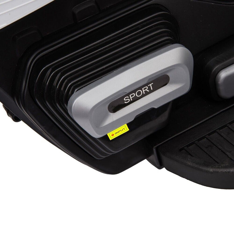 White 3-Wheel Electric Motorcycle for Kids with Dual Drive System