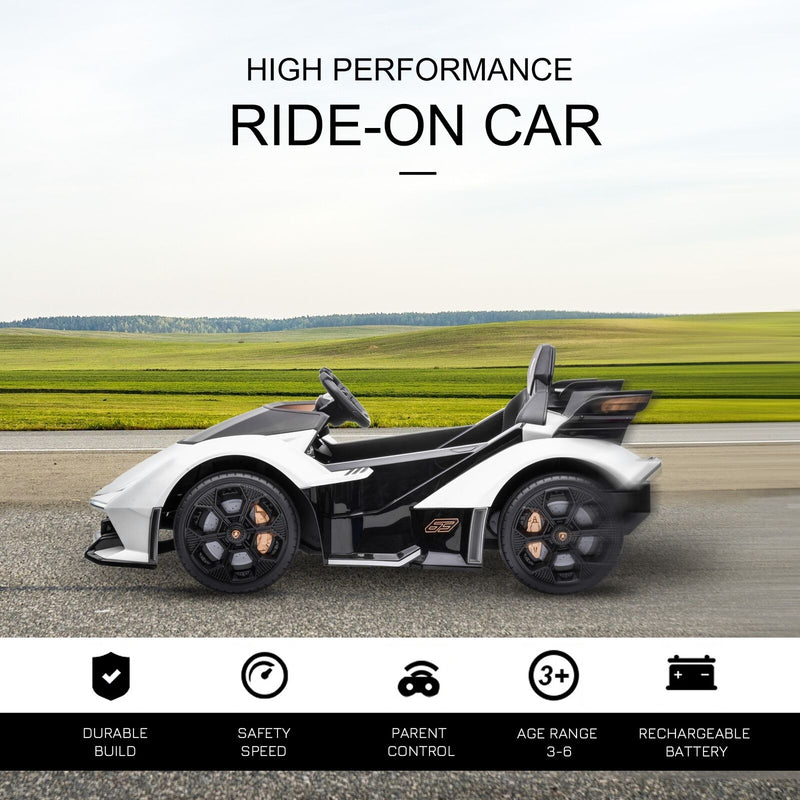 12V Kids Ride-On Sports Car Toy with Remote Control and Battery Powered Motor