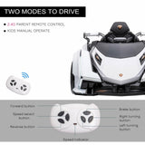 12V Kids Ride-On Sports Car Toy with Remote Control and Battery Powered Motor