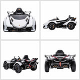 12V Kids Ride-On Sports Car Toy with Remote Control and Battery Powered Motor