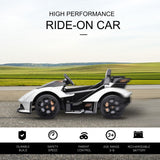 12V Battery-Powered Kids Ride-On Sports Car with Remote Control