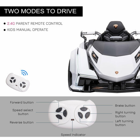 12V Battery-Powered Kids Ride-On Sports Car with Remote Control