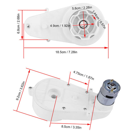 Electric 6V 15000rpm Motor Gearbox for Kids' Toy Vehicle Parts
