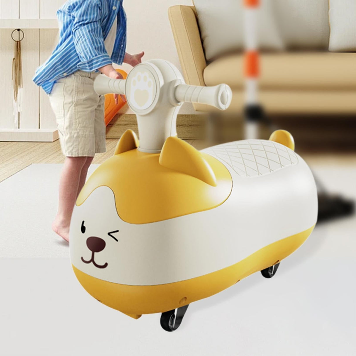Kids Wiggle Twist Outdoor Ride-On Car