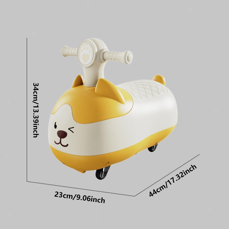 Wiggle Car Outdoor Ride-On for Kids with Smooth Surface and Silent Operation to Enhance Coordination