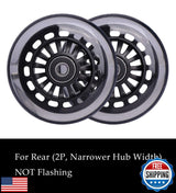 Polyurethane Front Replacement Wheels Set with Illuminated Lights for Wiggle Car Swing Car