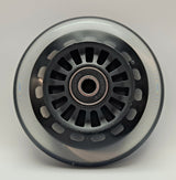 Car Polyurethane Replacement Wheels Set of 4 90mm Black Without Lights