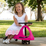 Wiggle Ride-On Car for Toddlers in Pink - Enhances Motor Skills with Safe and Fun Play