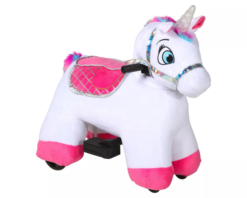 Willow Unicorn 6V Plush Ride-On  - Perfect for Buddies!