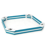 Wooden Sandbox with Animal Pattern Seats for Outdoor Play