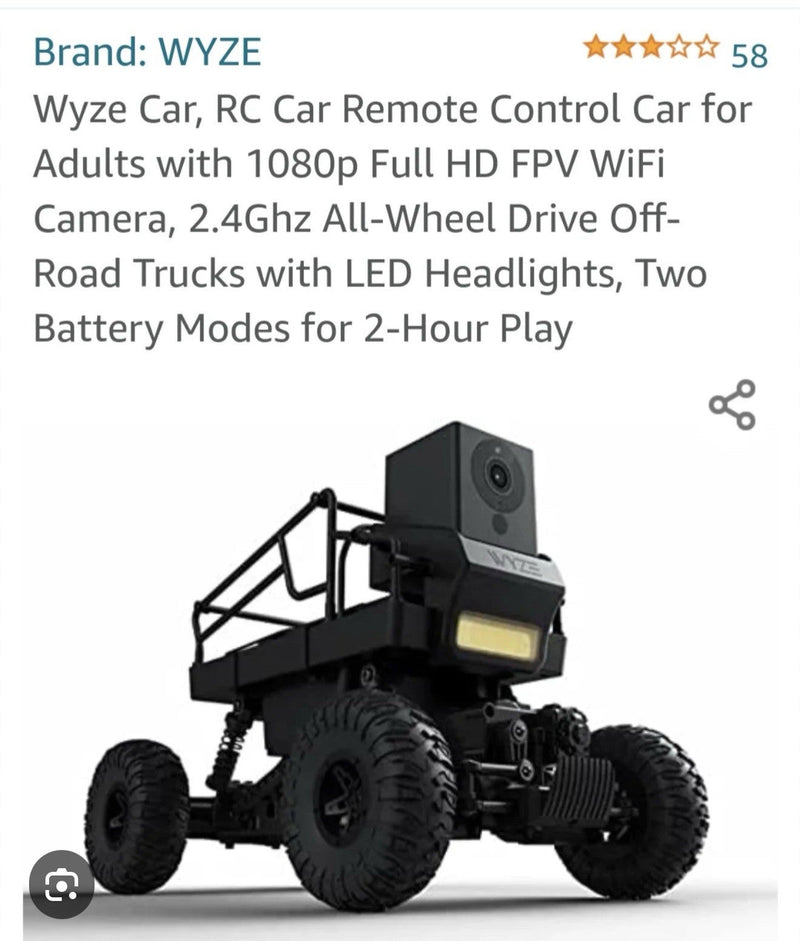 Wyze 4 Wheel Drive Sealed Car with V2 Starter Bundle and 47mm Watch