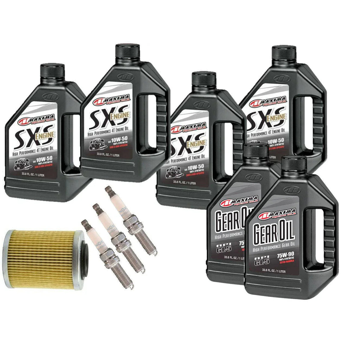 Maxima Can-Am Maverick X3 Full Synthetic Oil Change Kit