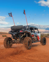 2017+ Can Am X3 Maverick Volt Billet Radius Rods Anodized Clear (RS 72" Model Only) www.elektricoffroad.com