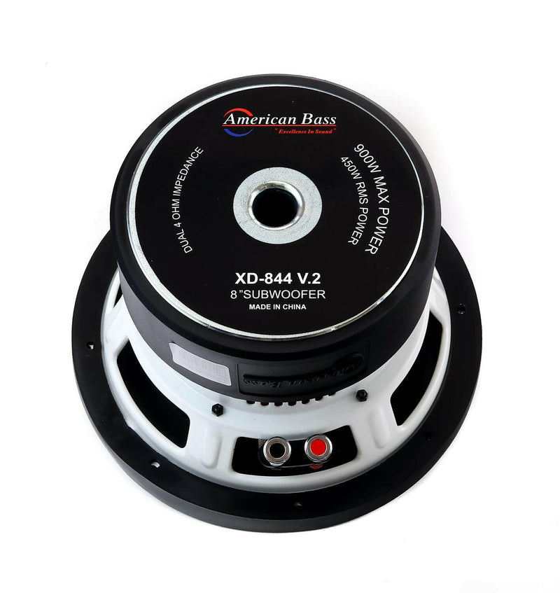 XD 8″ Car Subwoofer | 450 Watts RMS | Dual Voice Coil 4 Ohm