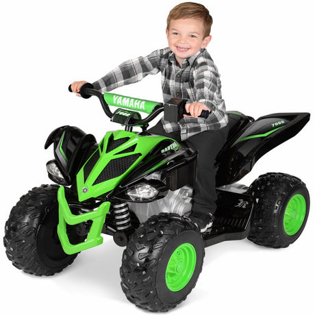 12 Volt Battery-Powered Raptor Ride-On with Custom Graphic Design