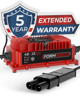 YAMAHA 48V Golf Cart Charger - G19 & G22 - 48V 15A Lithium, LiFePO4, Lead Acid, AGM FORM Charge