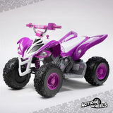 Yamaha Raptor 12V Purple Battery-Powered Ride-On ATV with Music for Kids Ages 3-5