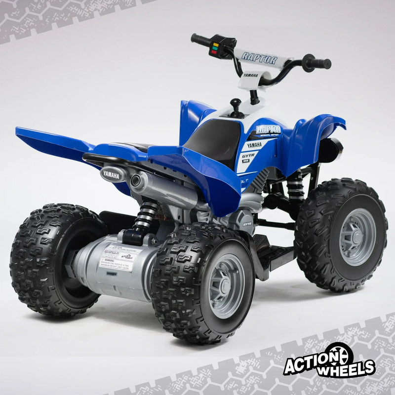 12V Battery-Powered Blue All-Terrain Ride-On ATV for Kids Ages 3+