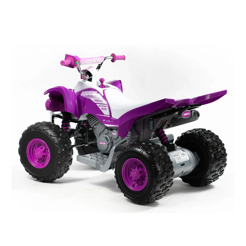 Yamaha Raptor 12V All-Terrain Battery Ride-On ATV for Kids 3+ in Purple