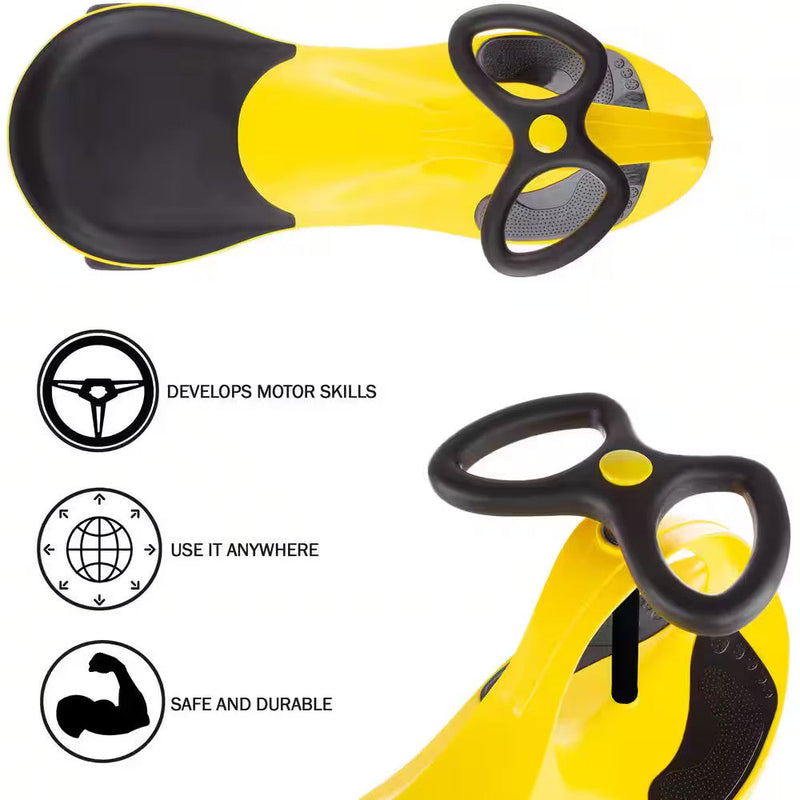 Yellow Wiggle Ride-On Car Toy for Kids